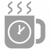 Image of coffee mug with clock on it