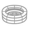 icon image of stadium as an example of a profit center